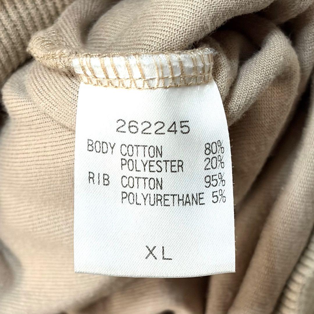 24karats ジャージ セットアップ ベロア ゴールドロゴ ベージュ XL