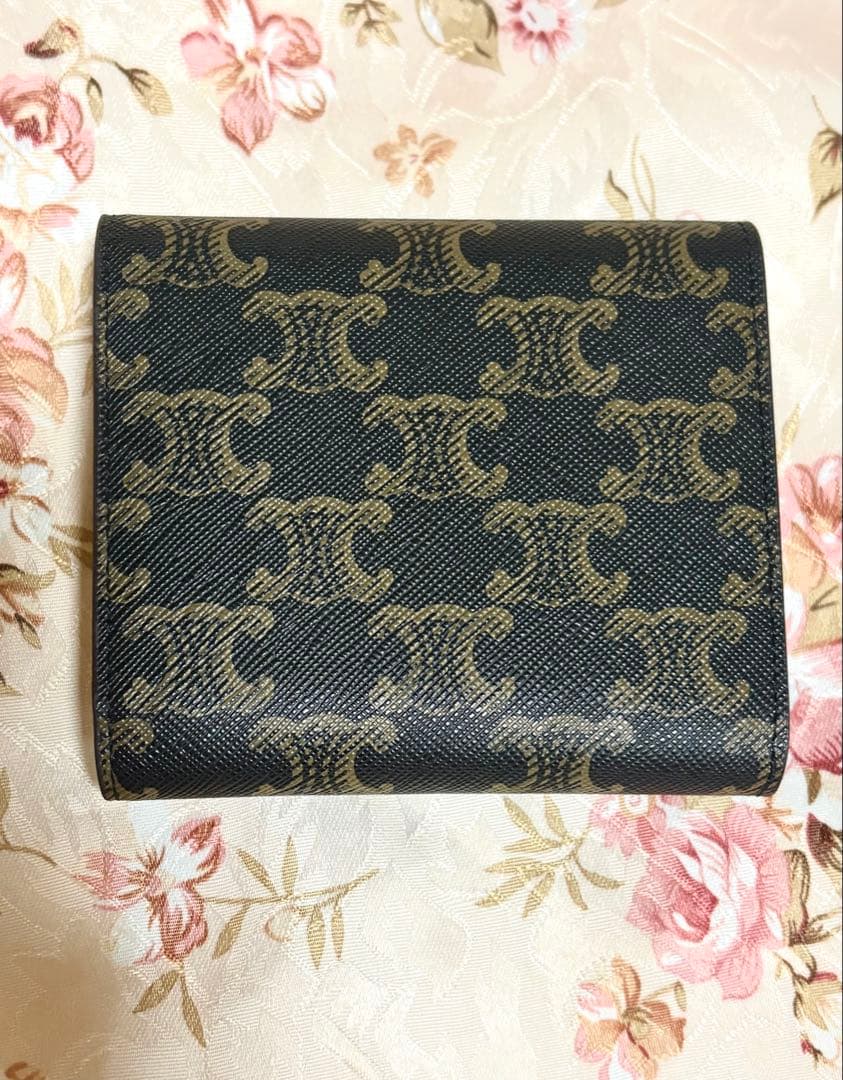 CELINE トリオンフ 三つ折り スモールウォレット 財布