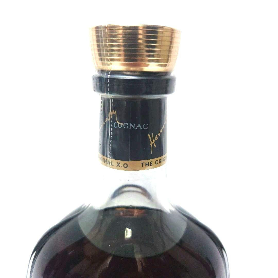 1　ヘネシーXO オリジナル 金キャップ クリアボトル コニャック