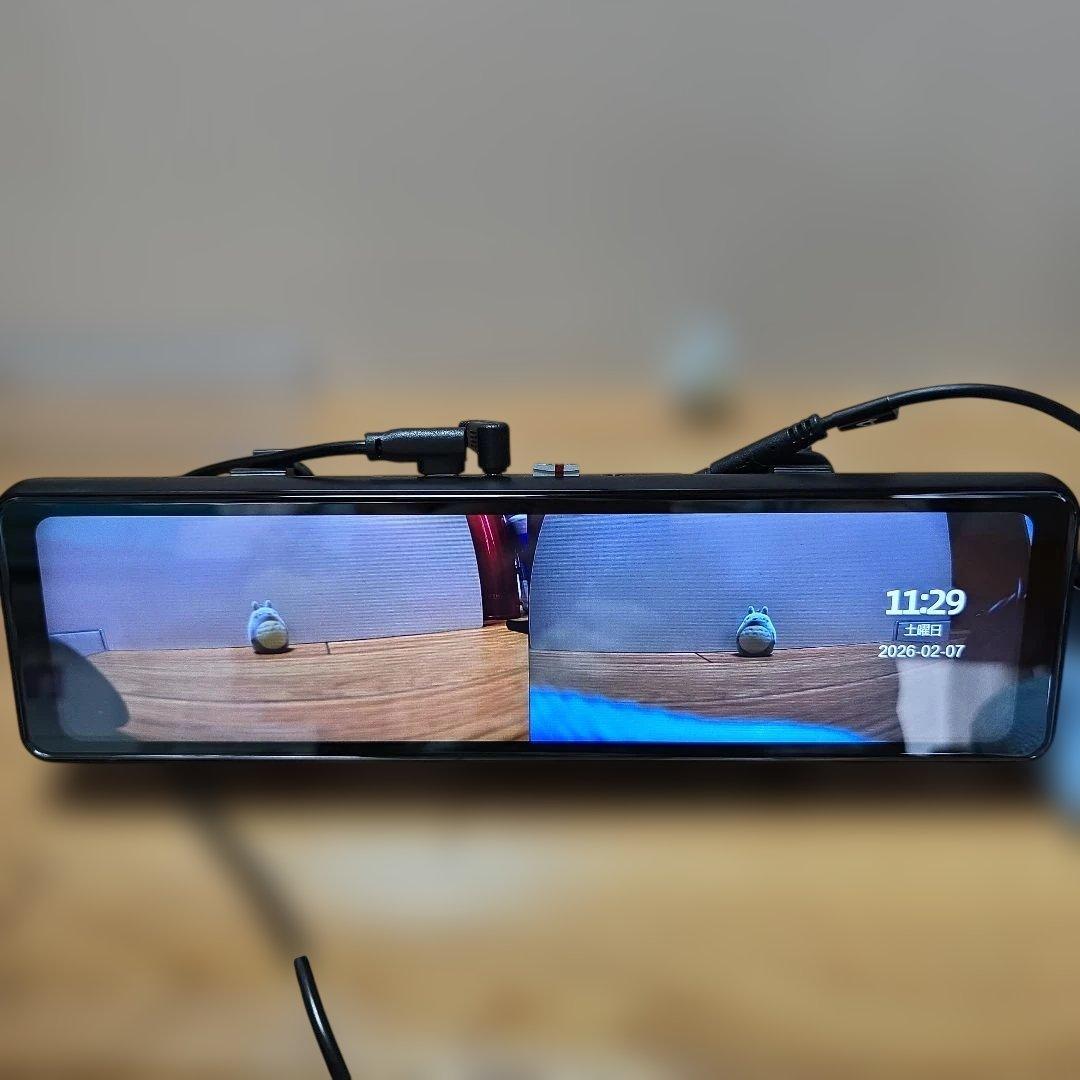 GKU 10インチ 4K 前後同時録画ミラー型ドライブレコーダー