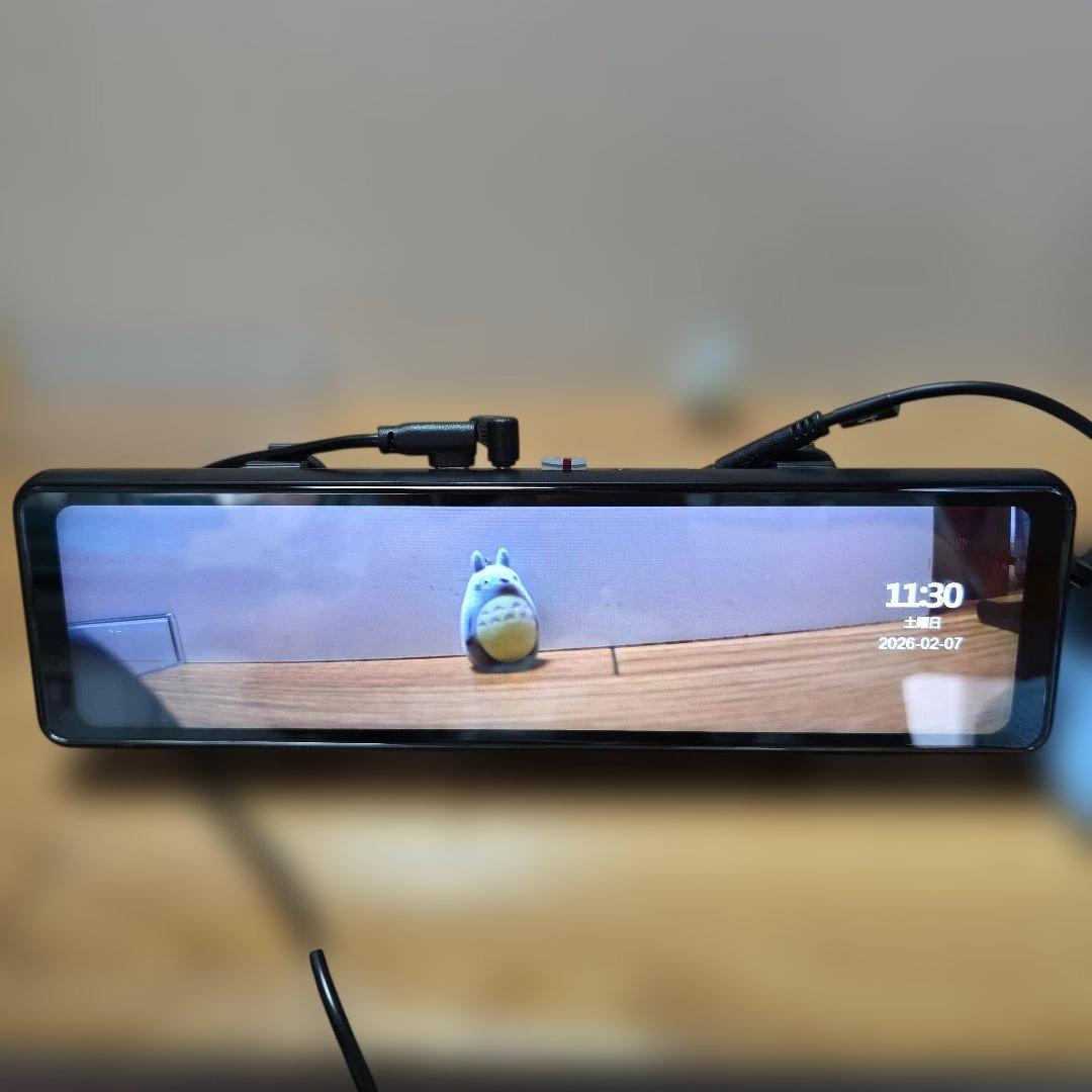 GKU 10インチ 4K 前後同時録画ミラー型ドライブレコーダー