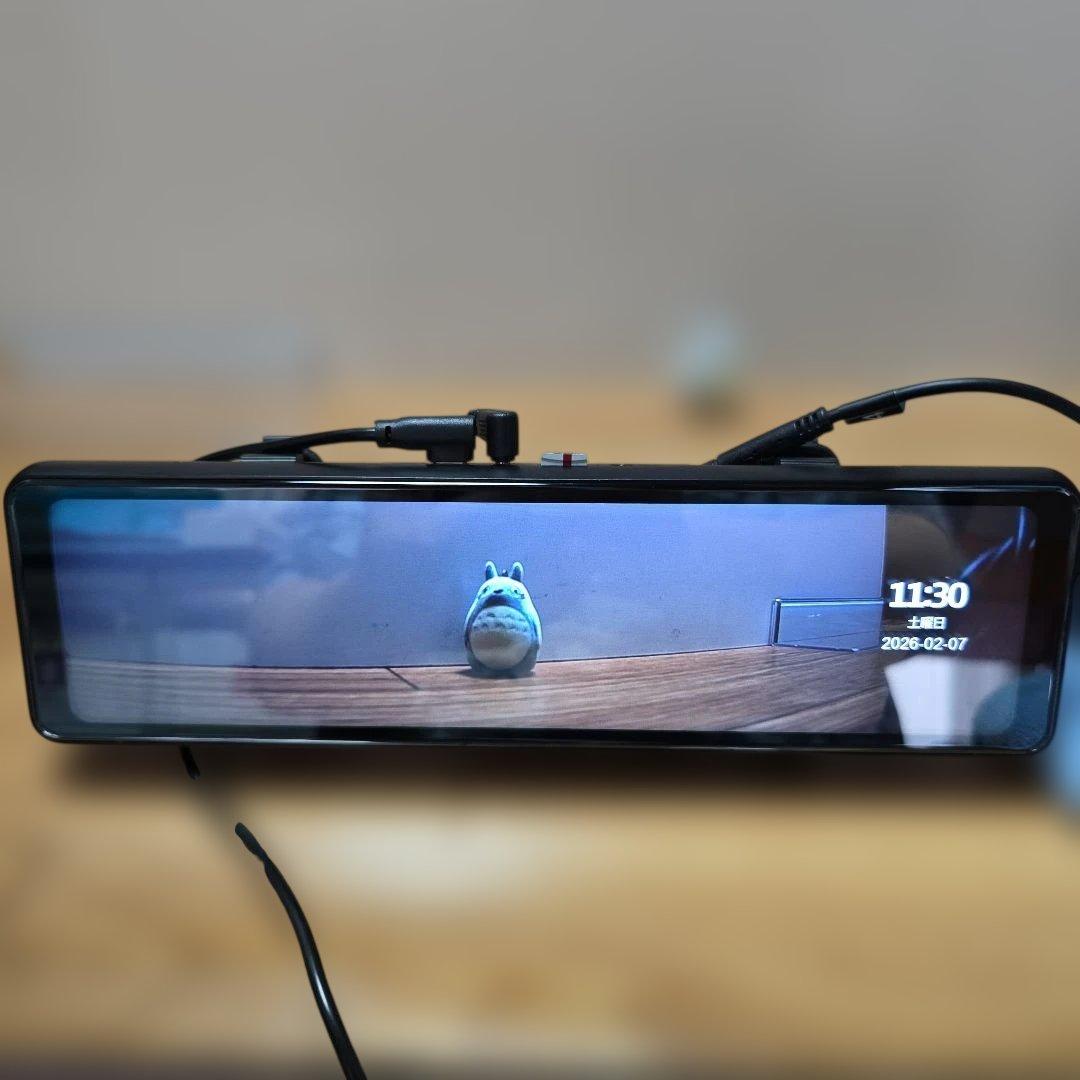 GKU 10インチ 4K 前後同時録画ミラー型ドライブレコーダー