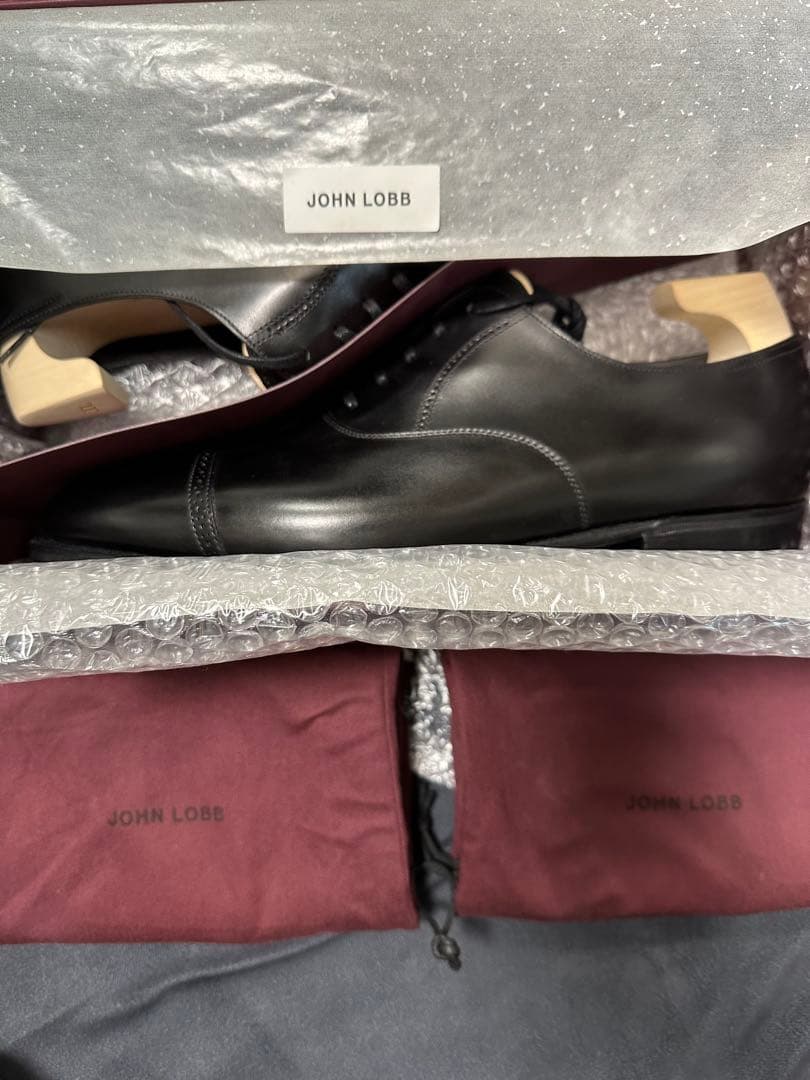 JOHN LOBB ブラック ドレスシューズ