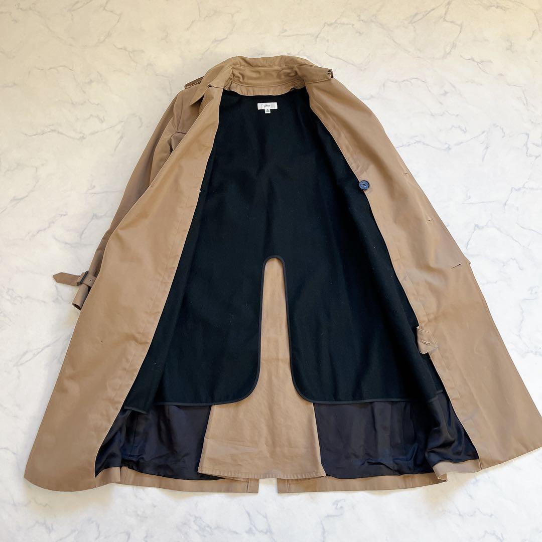 美品 定番 HYKE ハイク ライナー付 トレンチコート コットン 3 L