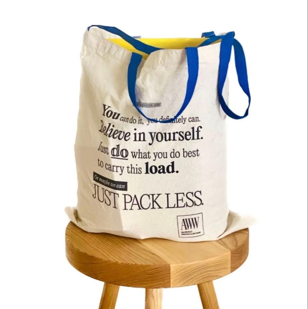 AWW メッセージプリント トートバッグ