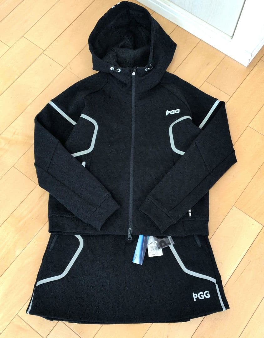 PGG セットアップ　ネイビー　ジャケット（サイズ0）/スカート（サイズ1）