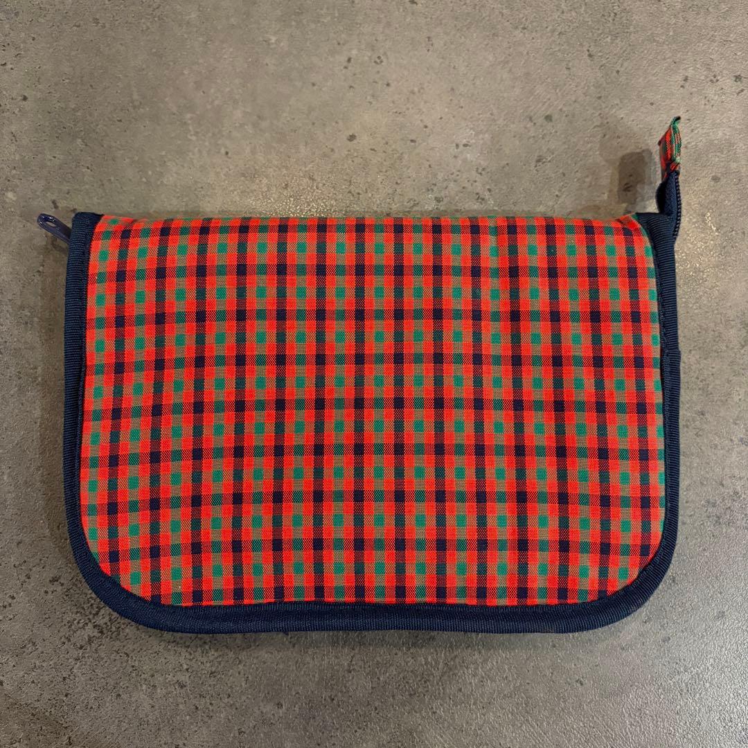 ファミリア　familiar 母子手帳ケース　チェック　ワッペン　刺繍