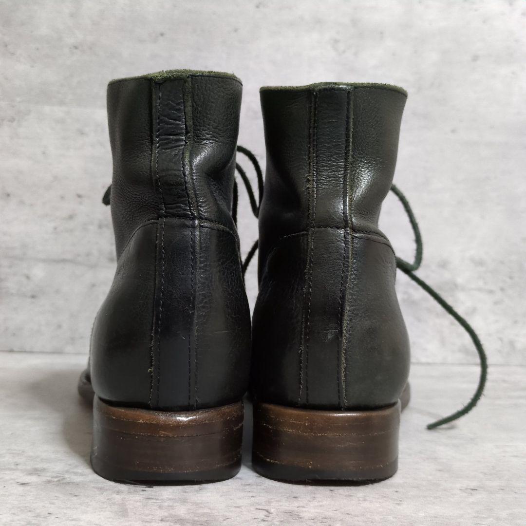 【BUTTERO】シボ革 レースアップブーツ☆ブラック☆B3533