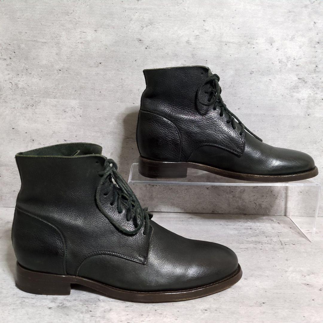 【BUTTERO】シボ革 レースアップブーツ☆ブラック☆B3533