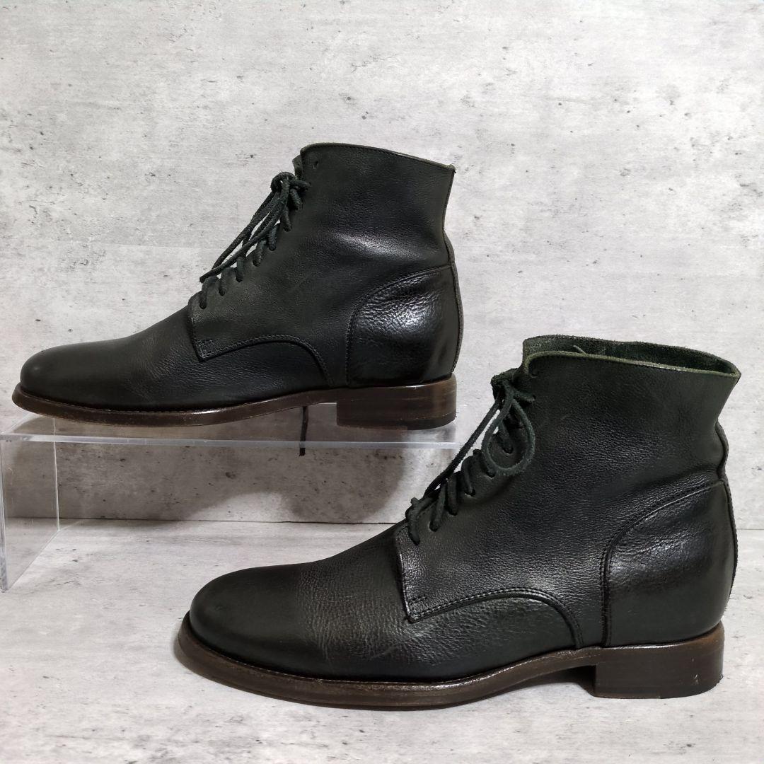 【BUTTERO】シボ革 レースアップブーツ☆ブラック☆B3533