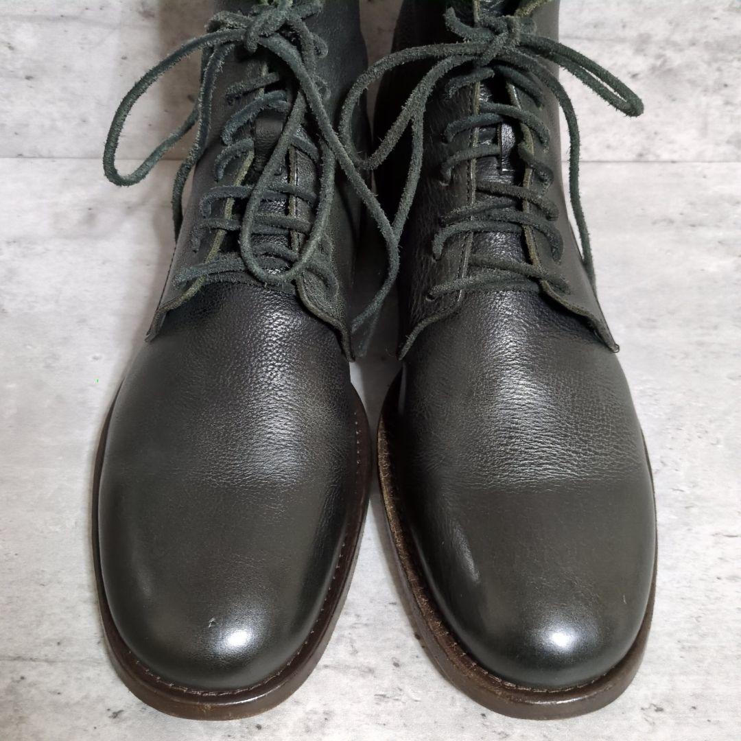 【BUTTERO】シボ革 レースアップブーツ☆ブラック☆B3533
