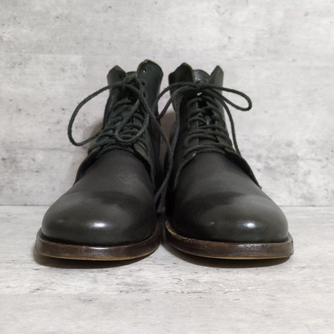 【BUTTERO】シボ革 レースアップブーツ☆ブラック☆B3533