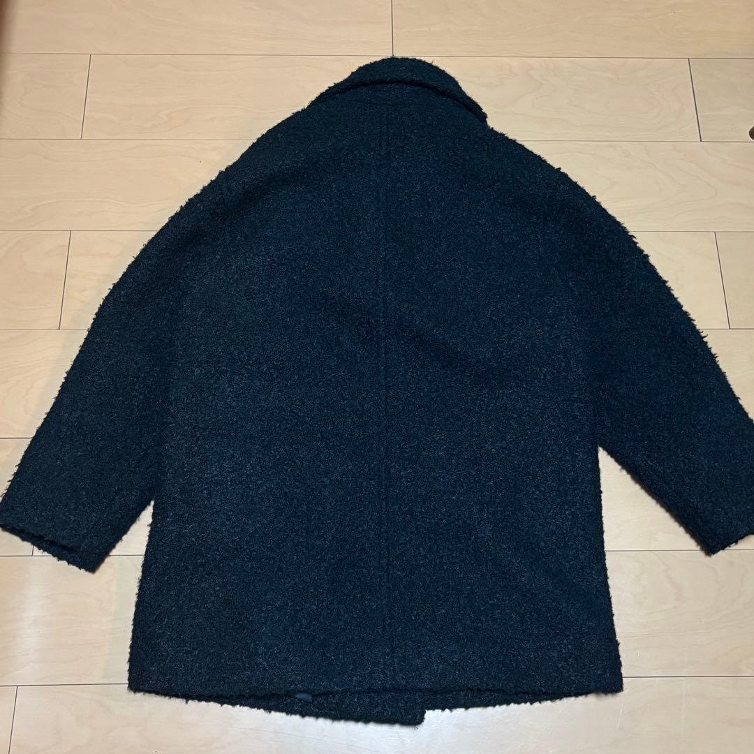 OHOTORO boucle 2way half coat ブラック