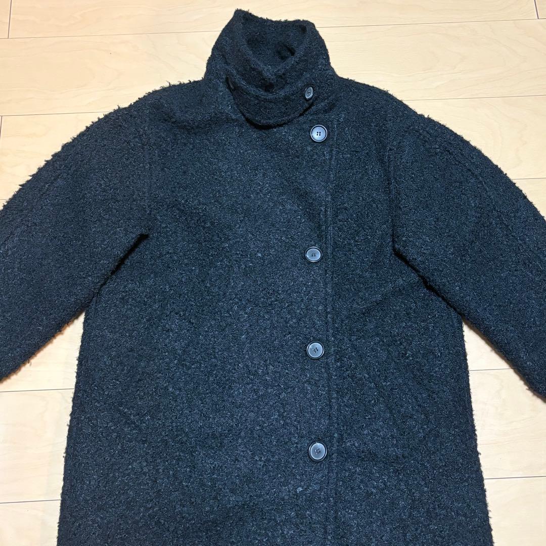 OHOTORO boucle 2way half coat ブラック