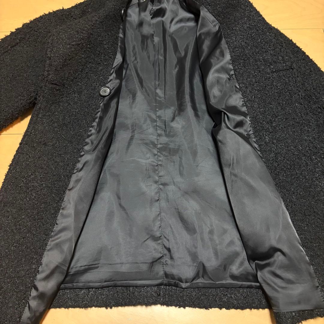 OHOTORO boucle 2way half coat ブラック