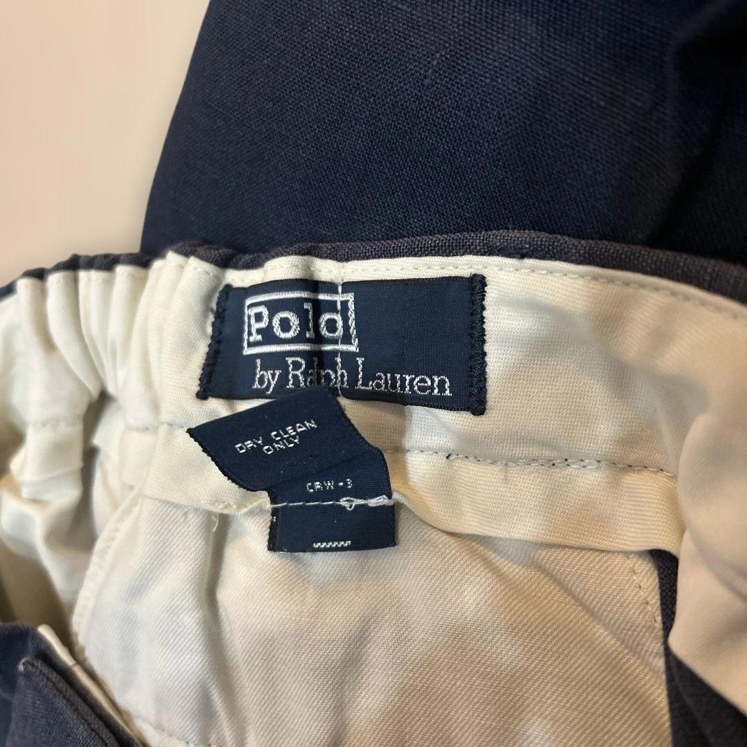 90s Polo by Ralph Lauren旧タグリネン100%ワイドパンツ