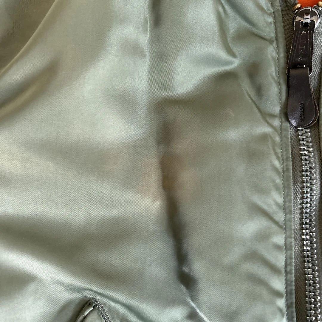 Alpha社 MA‐1 90s 民間 オリーブ 裏オレンジ