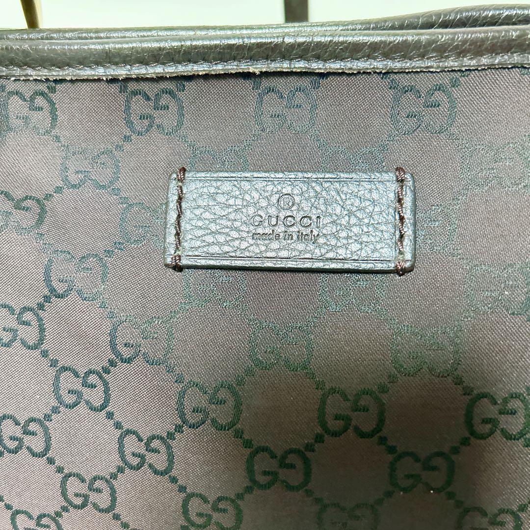 GUCCI GGキャンバス ショルダーバッグ ロゴ 総柄 美品