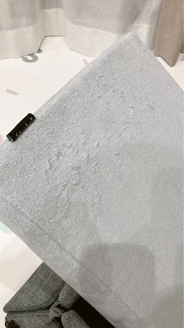 折りたたみ式ベビー布団セット グレー（枕、掛け布団は未使用）