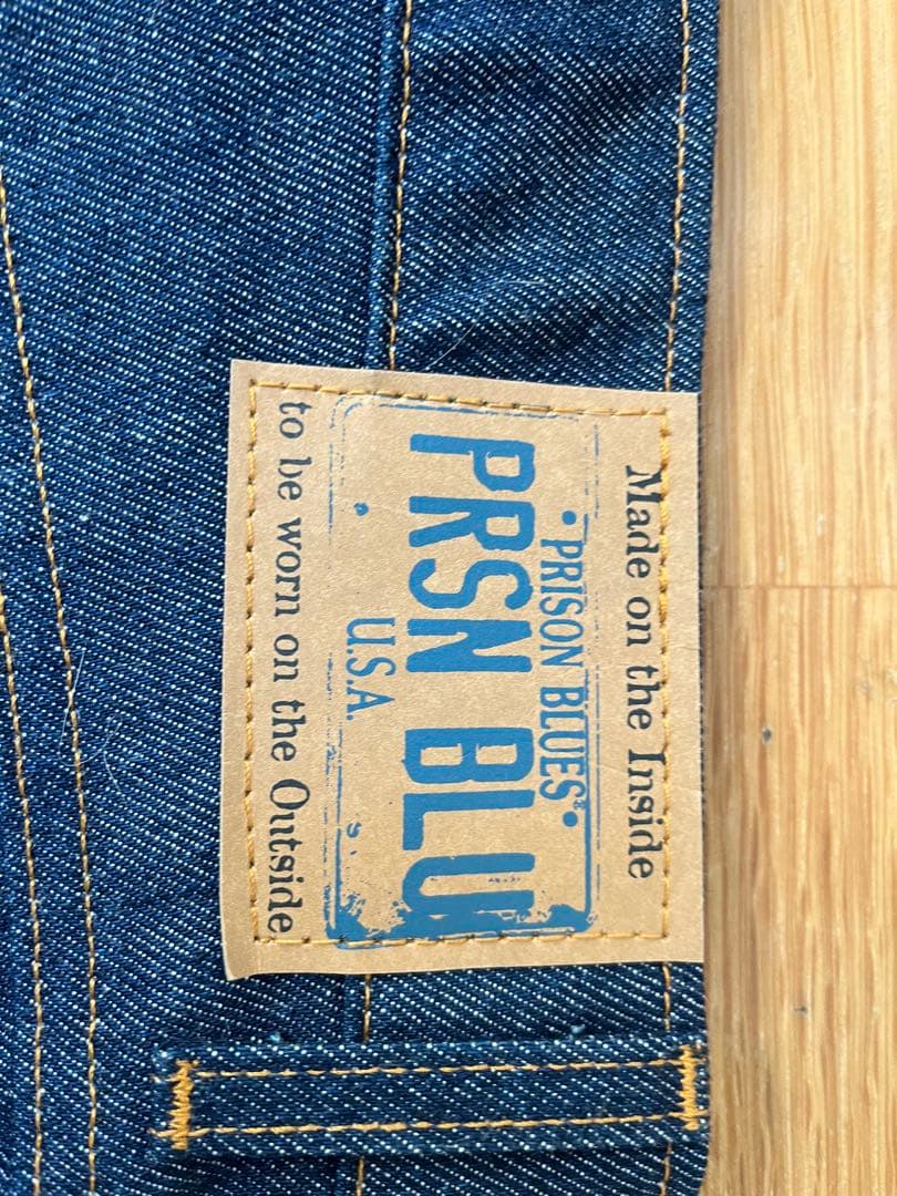 PRSN BLU ダークブルーワークパンツ