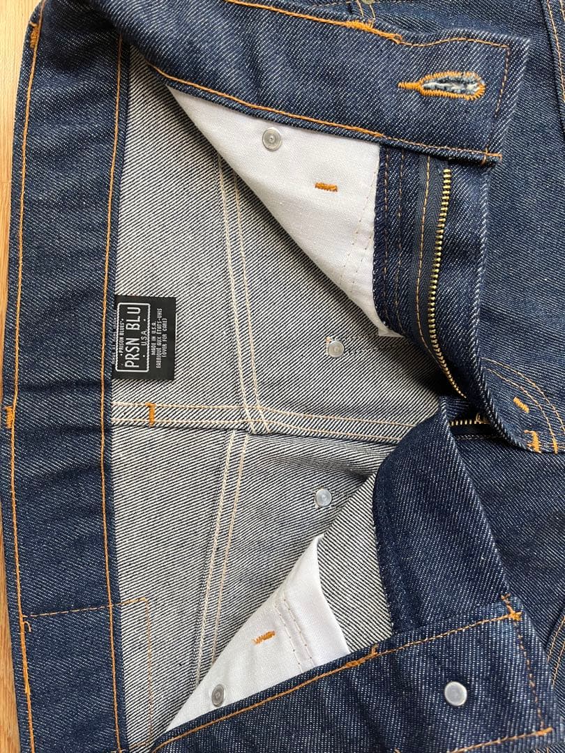 PRSN BLU ダークブルーワークパンツ