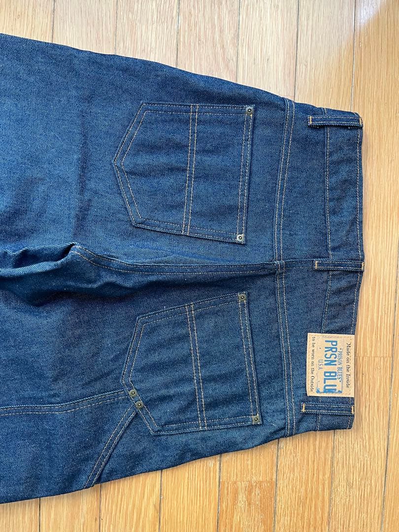 PRSN BLU ダークブルーワークパンツ