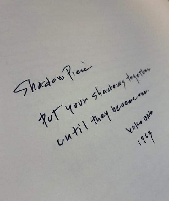 額装済/Shadow Piece（オノ ヨーコ）/ポスター