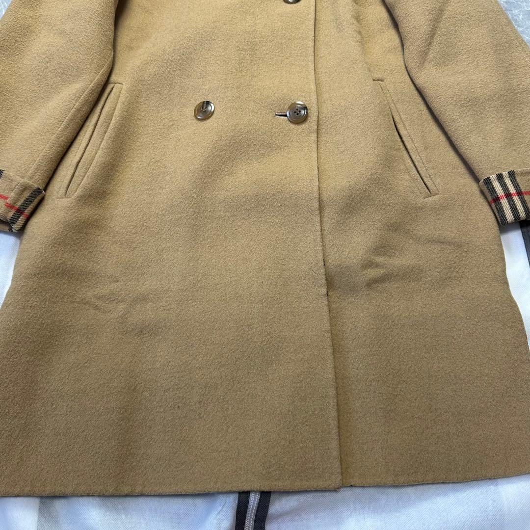 バーバリー♡カシミヤ　ダブルフェイスコート　ノバチェック ハニーベージュ