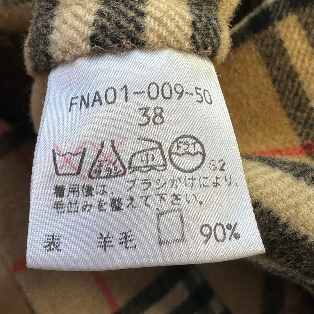 バーバリー♡カシミヤ　ダブルフェイスコート　ノバチェック ハニーベージュ