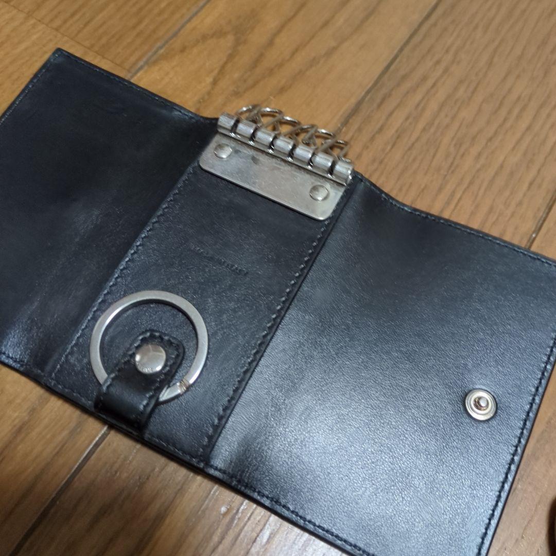 CELINE クロコ型押し　ブラック　 キーケース