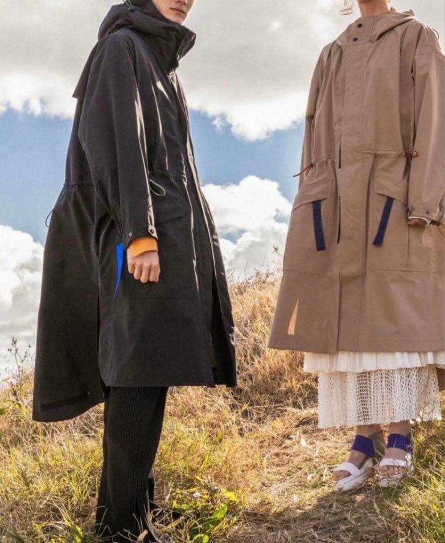 UN3D. 　ミニマルマウンテンコート　サイズ36 ブラック　アンスリード