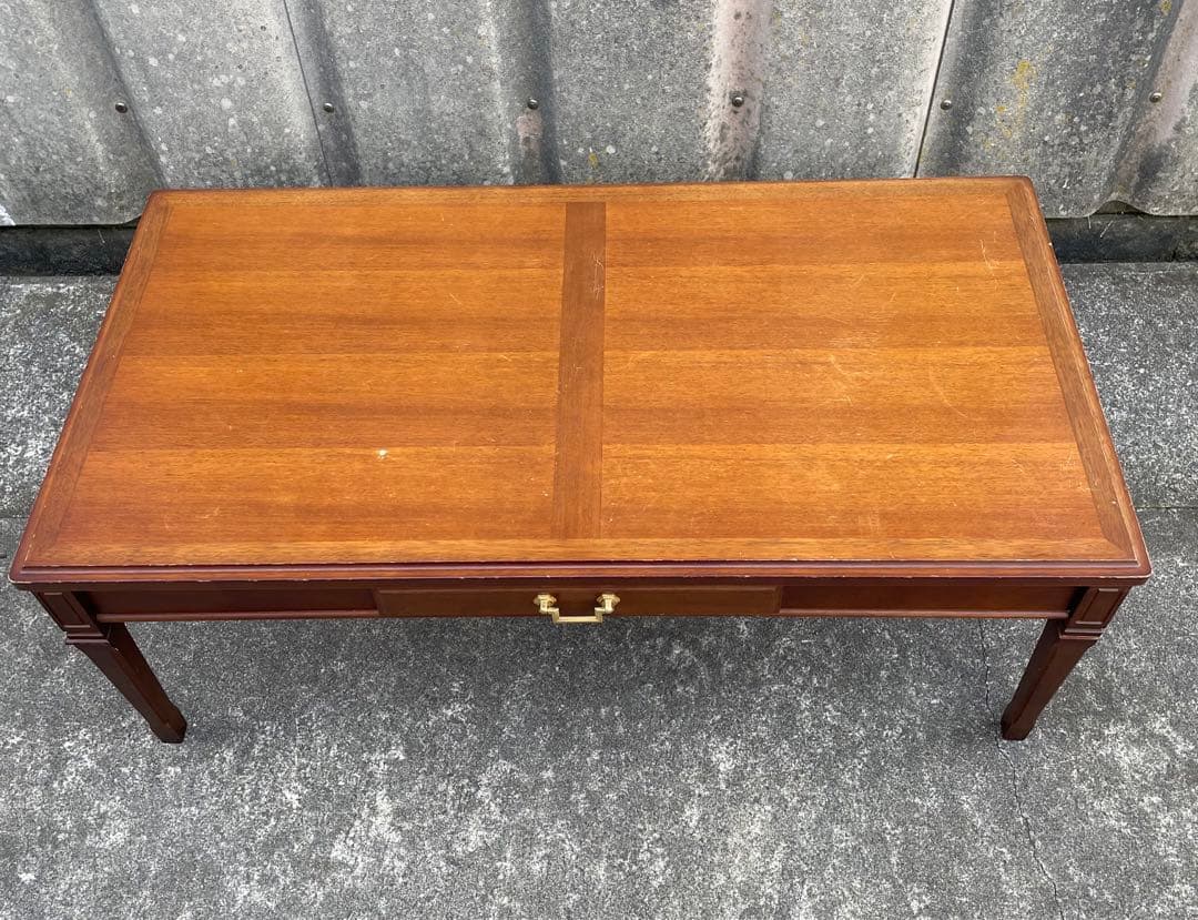 ビンテージ/maruni/マルニ木工/地中海/センターテーブル/引き出し付き