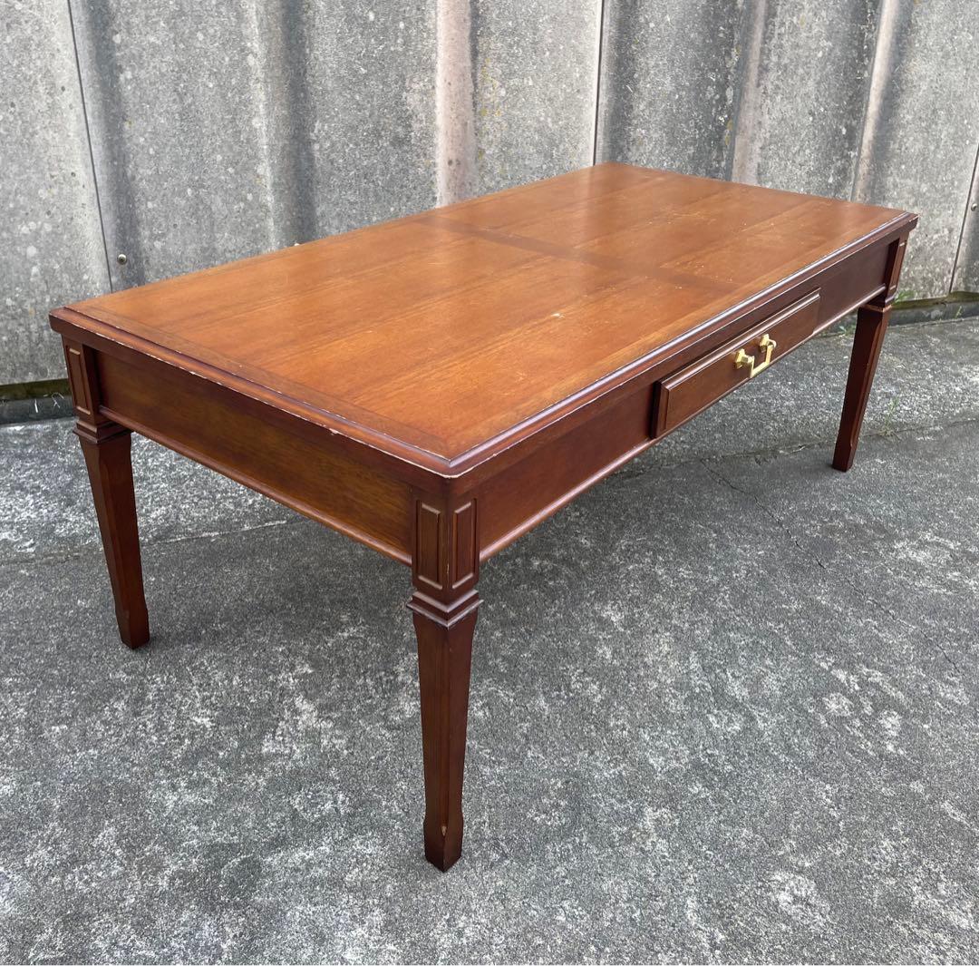 ビンテージ/maruni/マルニ木工/地中海/センターテーブル/引き出し付き