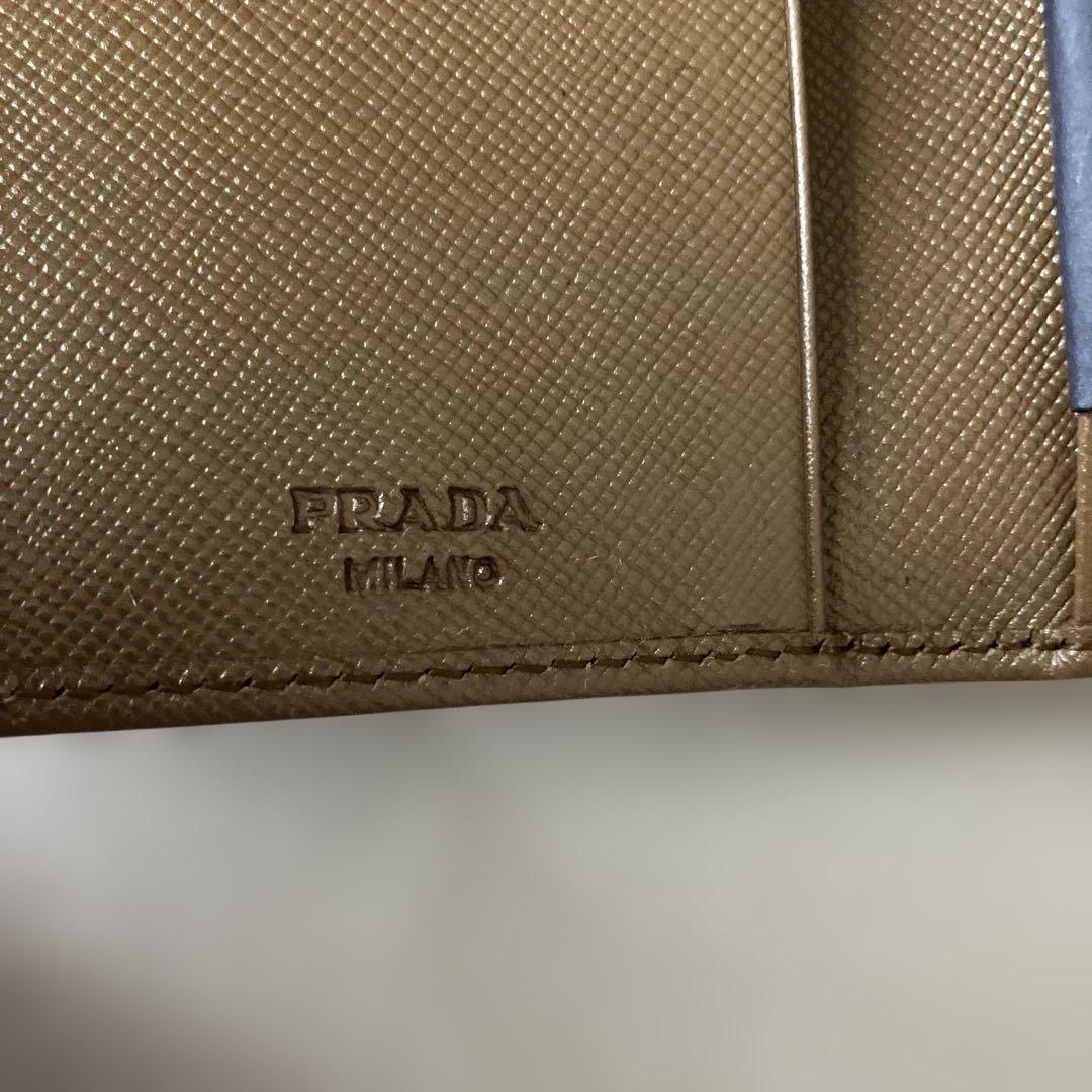 PRADA ブラウン レザー キーケース