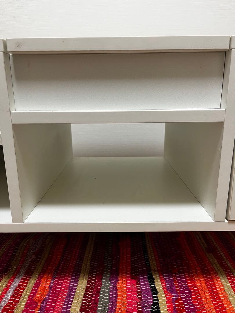 北欧木製ドレッサーテーブル可動式ミラ 一付2way ナチュラル シャルムホワイト