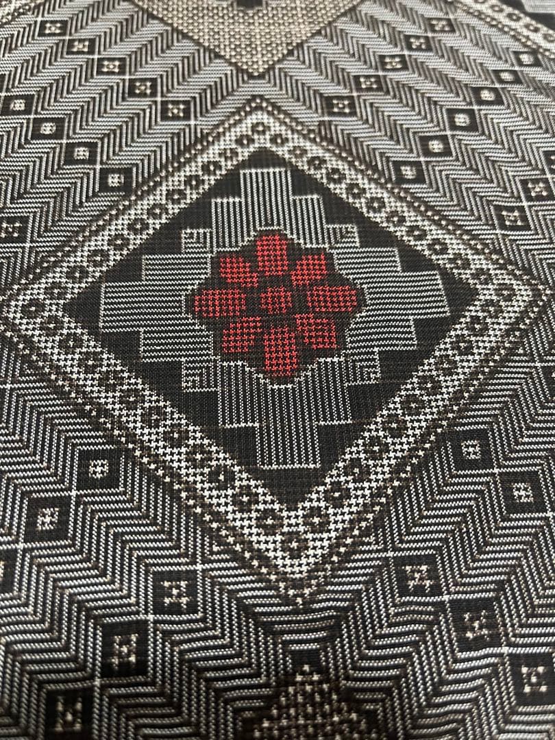 【超希少】本場大島紬 龍郷柄 反物 伝統工芸品 泥染 逸品 地球印 紬 着尺