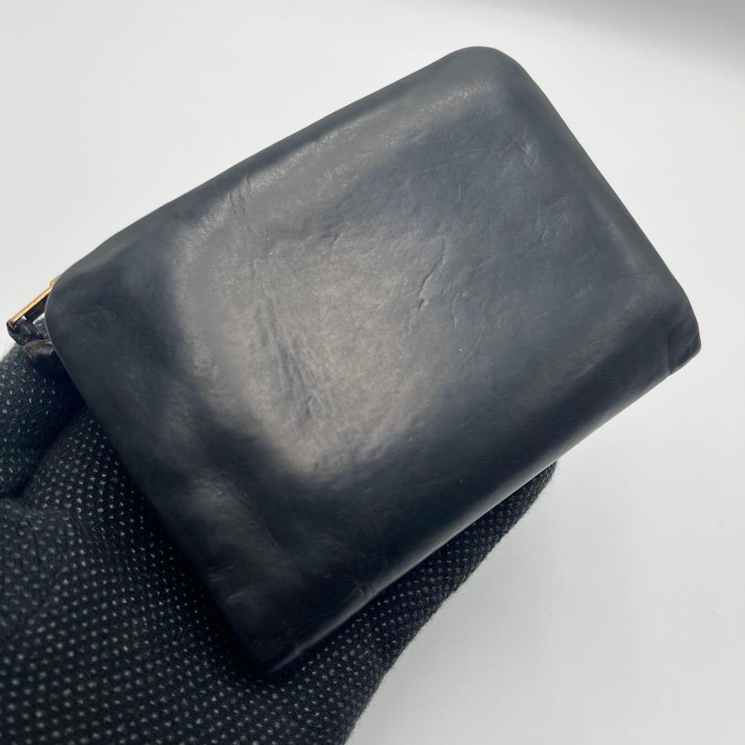 y*y様 希少 美品 ポーター ソーク 二つ折り財布 コンパクトウォレット 黒
