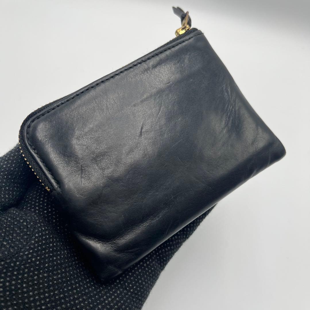 y*y様 希少 美品 ポーター ソーク 二つ折り財布 コンパクトウォレット 黒