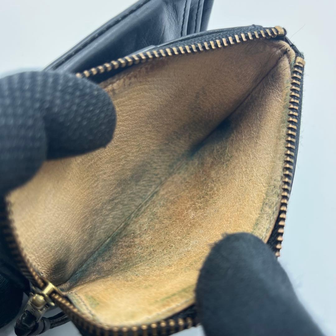 y*y様 希少 美品 ポーター ソーク 二つ折り財布 コンパクトウォレット 黒