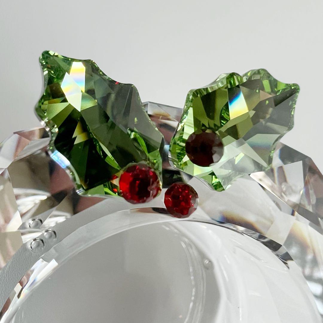 希少 未使用 廃盤品　スワロフスキー　キャンドルホルダー　クリスマス　Xmas
