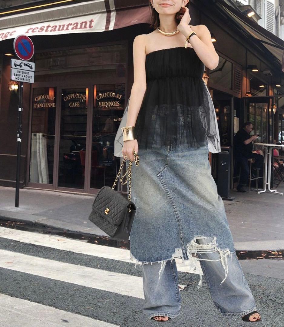 美品★アパルトモン★Lisiere Tulle Bustier★チュールビスチェ