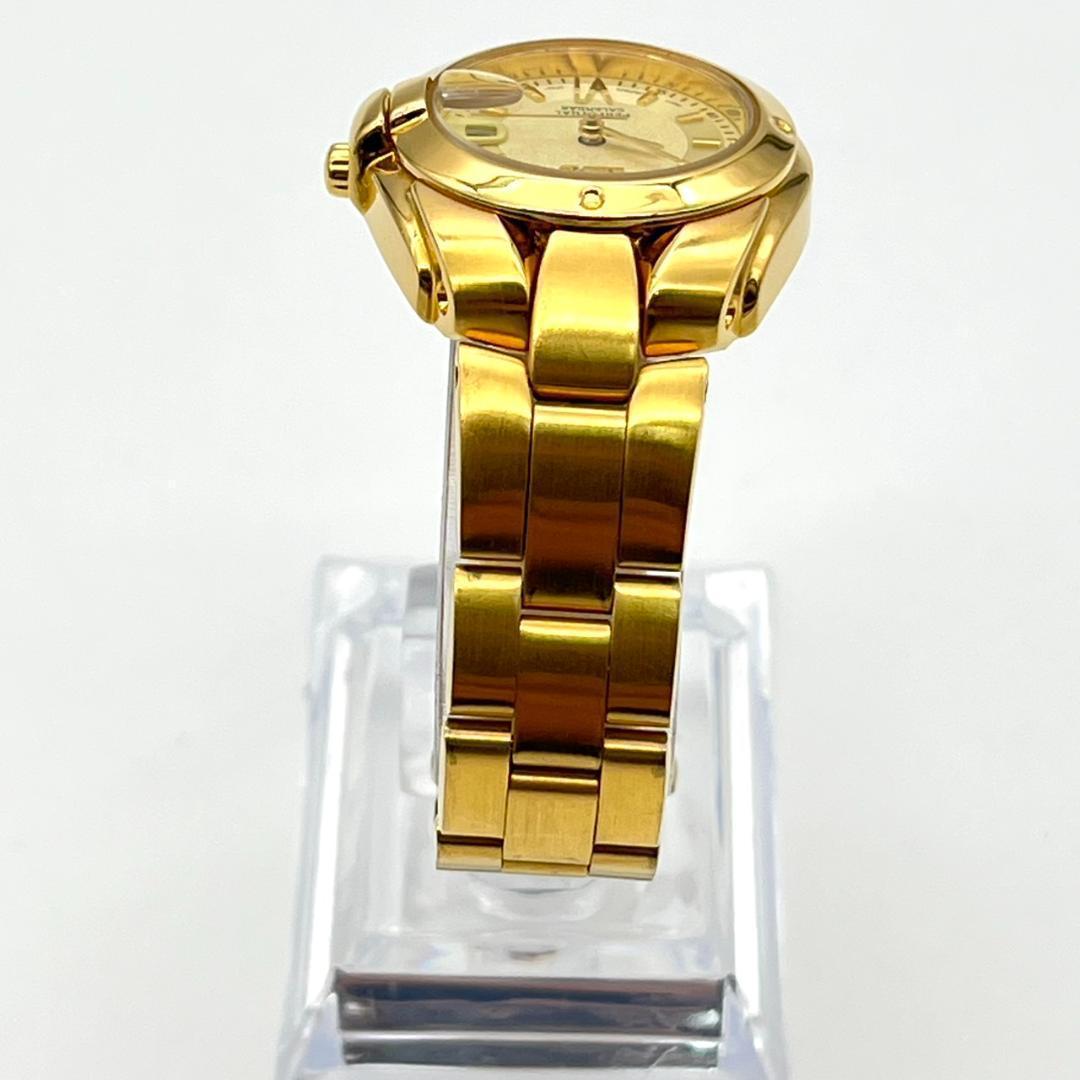 良品 セイコー パーペチュアル レディース コマ有 電池交換済 ゴールド