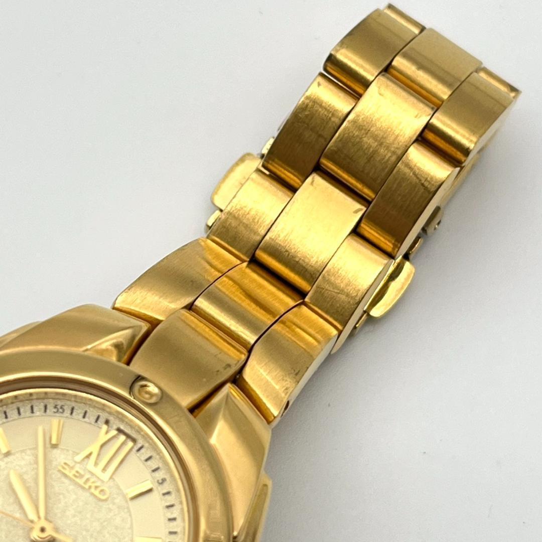 良品 セイコー パーペチュアル レディース コマ有 電池交換済 ゴールド