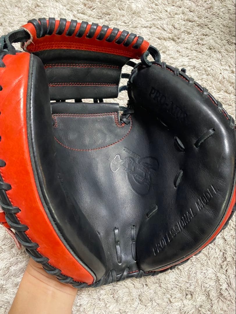 値下げ中　湯もみの鉄人型付け　キャッチャーミットハタケヤマ　PRO-M08 軟式