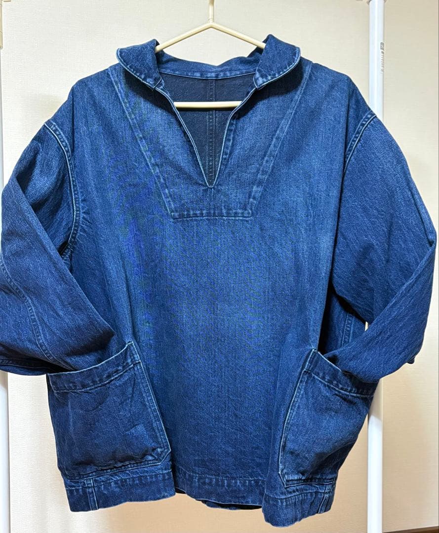ヴェリテクール　デニムプルオーバージャケット　DARK INDIGO