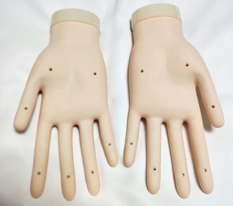 JNEC認定モデルハンド 骨折なし ST モデルハンド 両手 ネイリスト技能検定