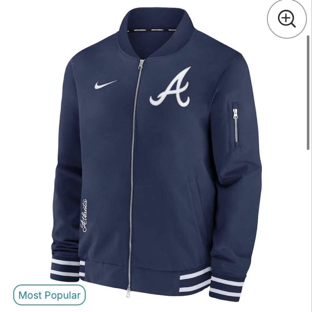 浪*夏様 【新品 未開封】Nike アトランタ ブレーブス ジャケット ネイビー