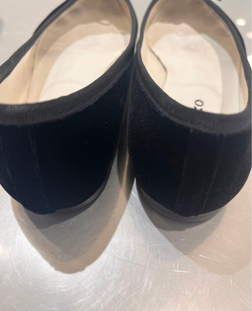Repetto ブラック フラットシューズ 38