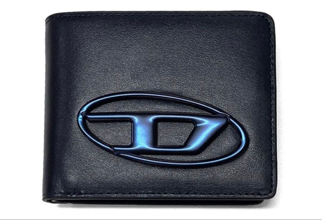 新品未使用品DIESEL 二つ折り財布 ネイビー　HOLI-D 箱付2025AW