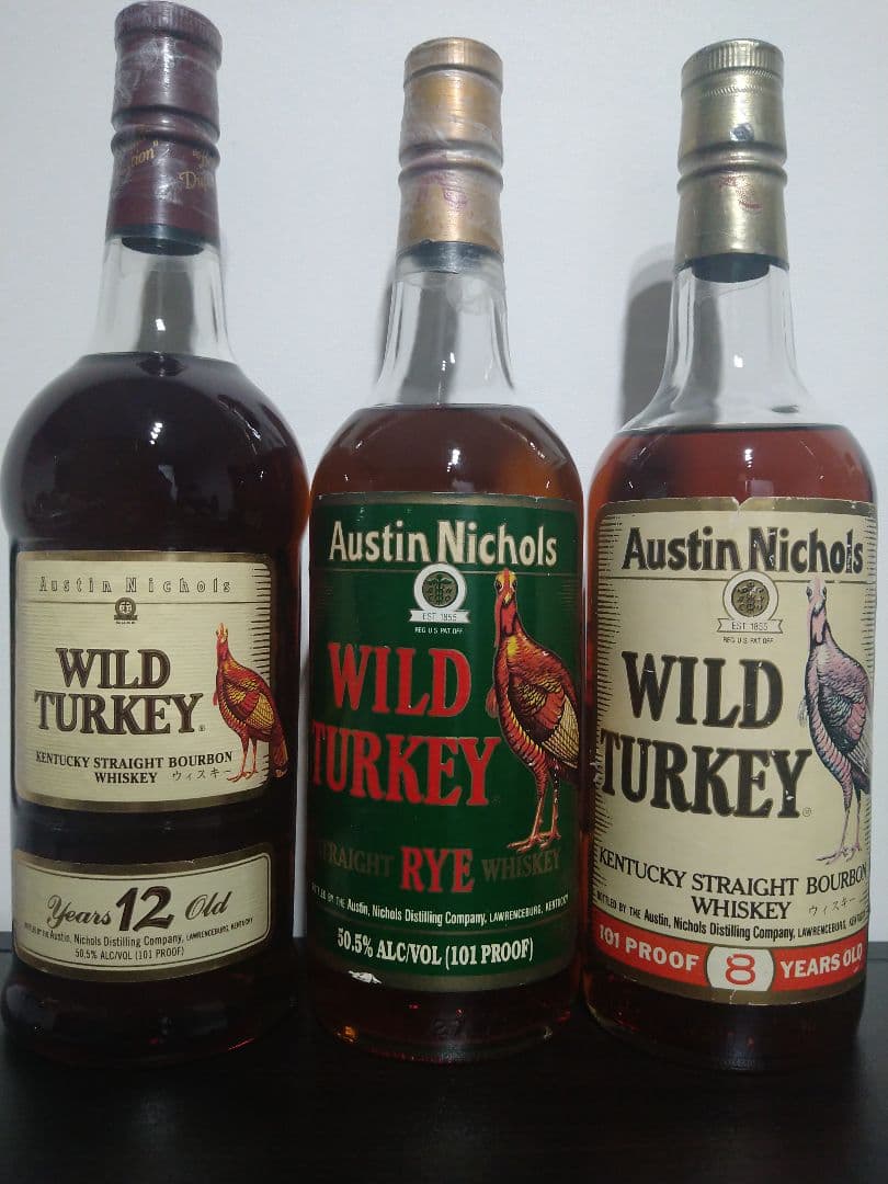ジ*ル様 オールドボトル　ワイルドターキー 8年・12年・ライ　3本セット